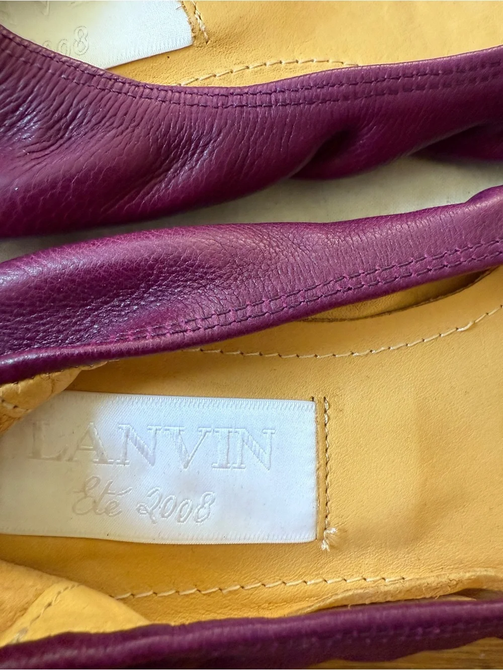 NWT Lanvin Purple Ballet Flats